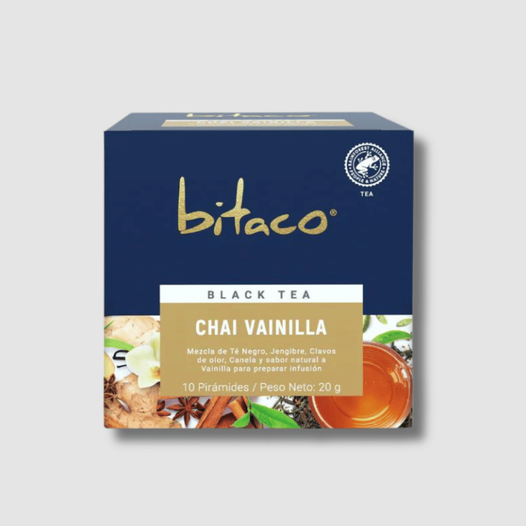 Thé Noir - Chai Vanille offerte par ESCOCAFÉ, spécialiste du café de spécialité colombien.