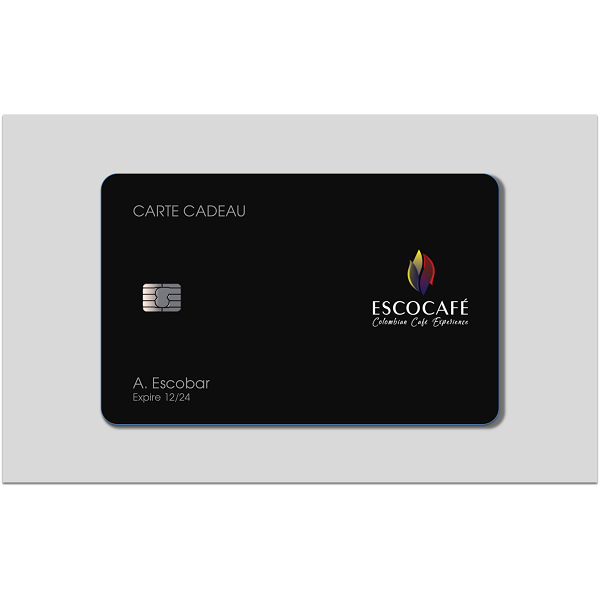 Carte cadeau Escocafé, café de qualité de Colombie en grain ou moulu