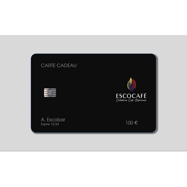 Carte cadeau Escocafé, café de qualité de Colombie en grain ou moulu